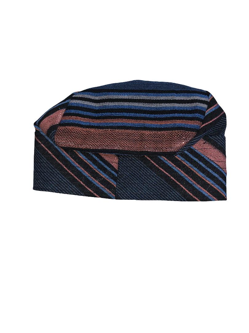 Aso Oke Fila: Yoruba Wedding Cap - Traditional African Mens Hat |Traditional Men Cap,Aso Oke Cap for Wedding Party | Handwoven Aso-Oke Fila Cap – Yoruba Traditional Hat, African Wedding Wear |Traditional Men Cap, Aso Oke Cap for Party | Nigeria Men’s Fila