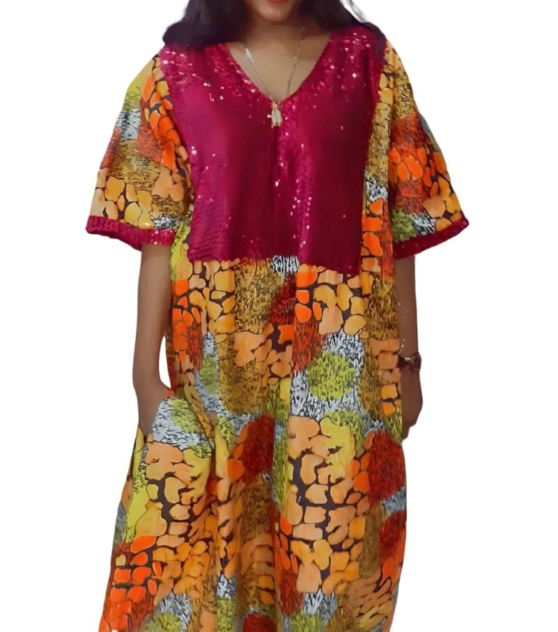 African Print Kaftan Dress, Moroccan bubu Kaftans, Nigerian Bubu, Moo-Moo Dress, Ankara Kaftans.