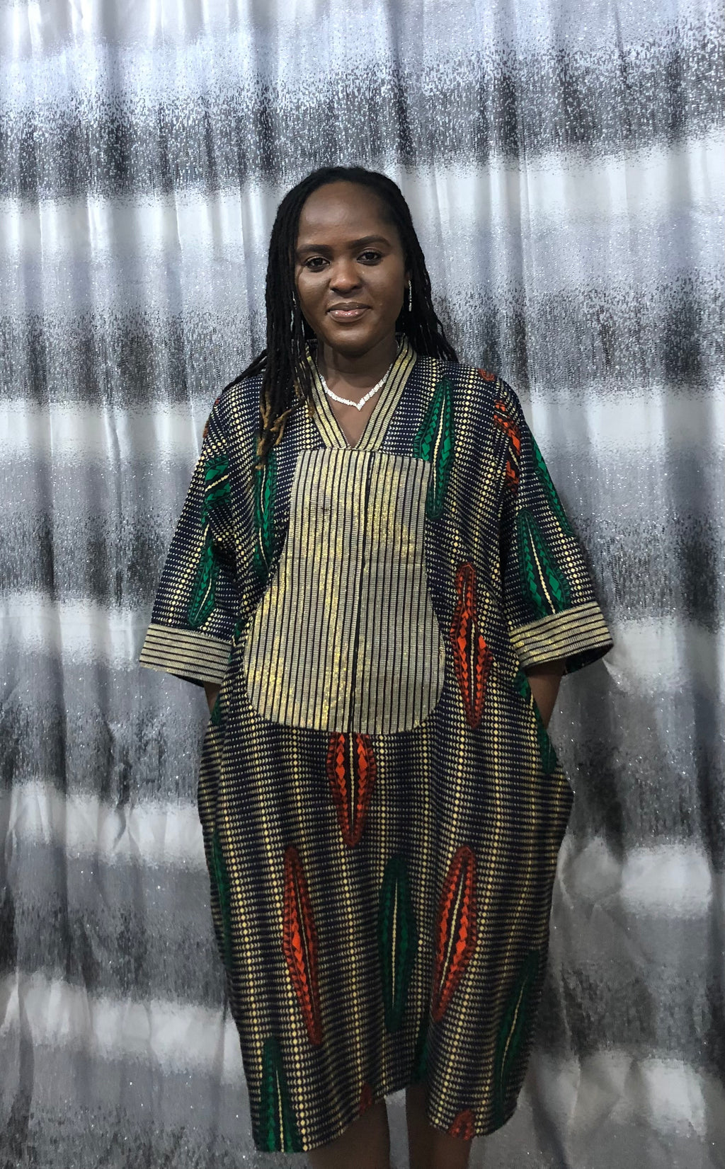 African Print Kaftan Dress, Moroccan bubu Kaftans, Nigerian Bubu, Moo-Moo Dress, Ankara Kaftans. (Short/knee Length)
