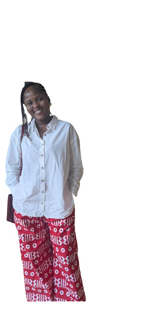 Ankara Full-Length Trousers | Elastic Waist Cotton Pants | Nigerian Wax Fabric | African Palazzo Pants – Wide Leg Ankara Trousers – Ready to Wear High Waist Pants