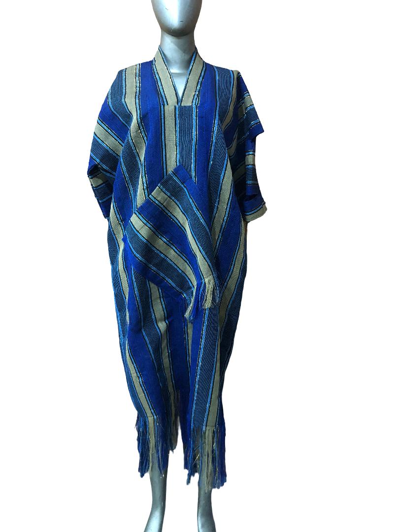 Aso Oke Bubu / Handmade African Print Boubou / Kaftan / Moo-Moo fits, Aso Oke Boubou Dress: Handmade Nigerian Kaftan, One size fits all