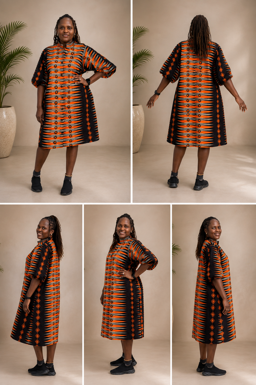 Ankara Shirt Dress. Handmade African Print Cropped Shirt: Ankara Kente Gown. African Print Ankara Flowy Shift dress. African Print Red/Gold/Green Shirt Dress - 100% Cotton