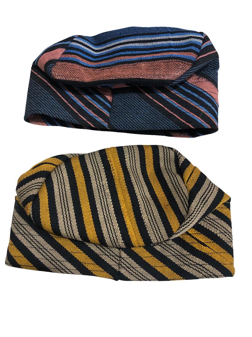 Aso Oke Fila: Yoruba Wedding Cap - Traditional African Mens Hat |Traditional Men Cap,Aso Oke Cap for Wedding Party | Handwoven Aso-Oke Fila Cap – Yoruba Traditional Hat, African Wedding Wear |Traditional Men Cap, Aso Oke Cap for Party | Nigeria Men’s Fila
