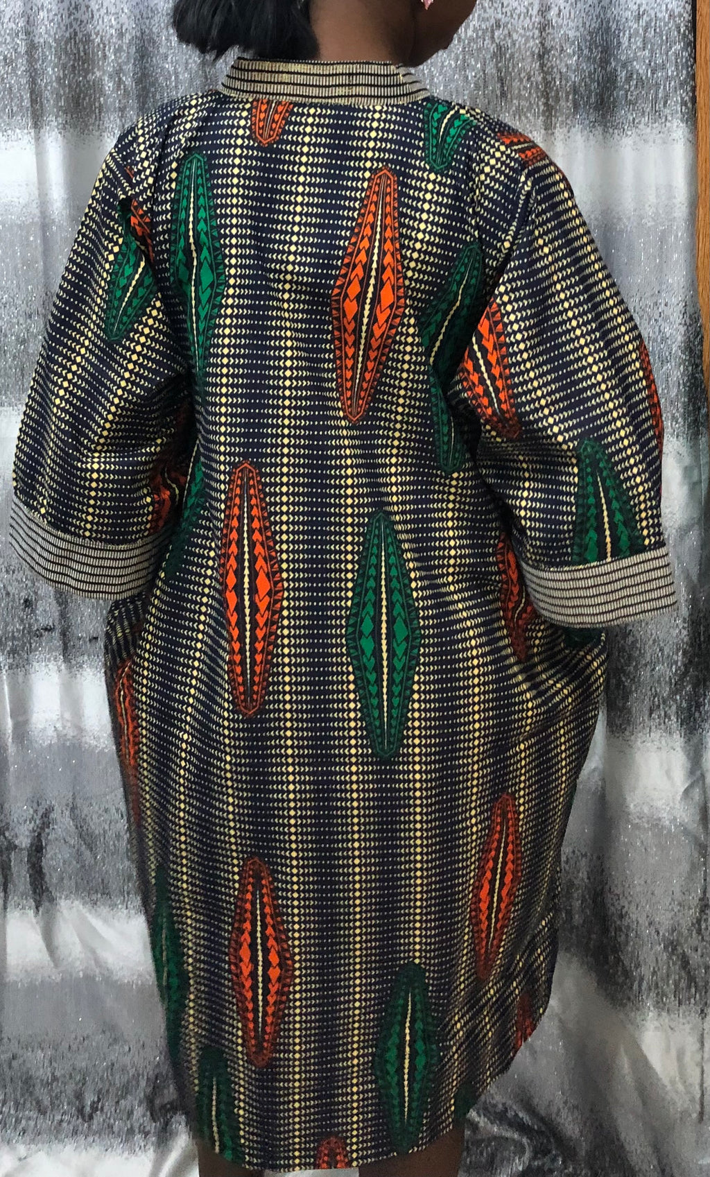 African Print Kaftan Dress, Moroccan bubu Kaftans, Nigerian Bubu, Moo-Moo Dress, Ankara Kaftans. (Short/knee Length)