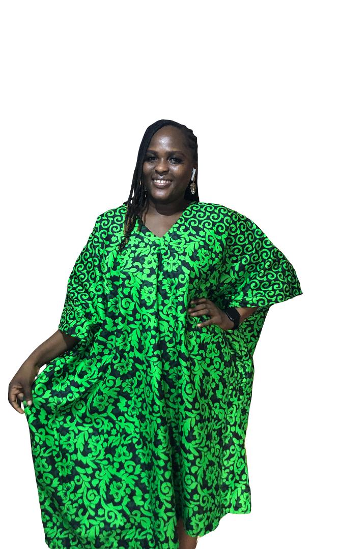 African Print Kaftan Dress, Moroccan bubu Kaftans, Nigerian Bubu, Moo-Moo Dress, Ankara Kaftans. (Short/knee Length)