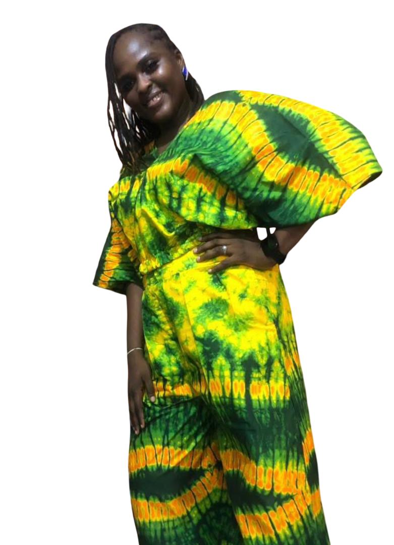 Ankara Two Piece Set: African Print Crop Top & Wide Leg Pants      Ankara two piece set, African print pants, Ankara crop top and pants, African print tops, Ankara wide leg pants, Ankara palazzo pant and top