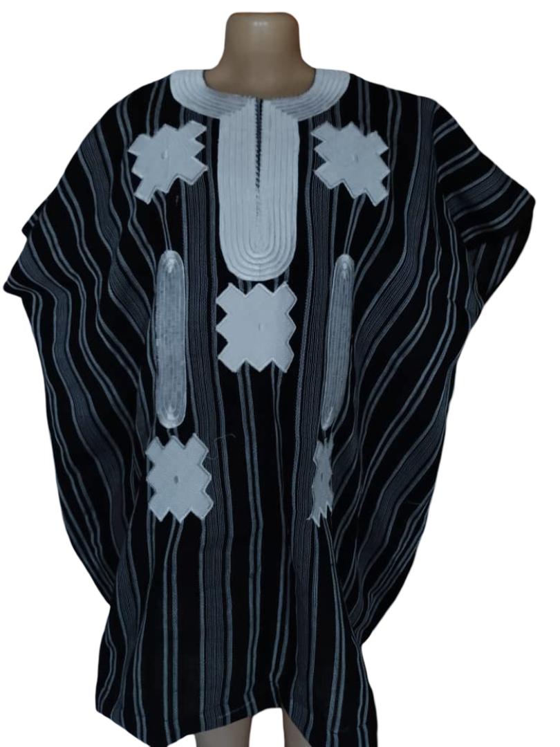 1 Piece African Aso Oke for Men (Danshiki Top only)Festival Suit Gift for Him African Attire Traditional Dashiki Men's Wedding Clothing Vintage Costume, Handmade African Aso Oke.