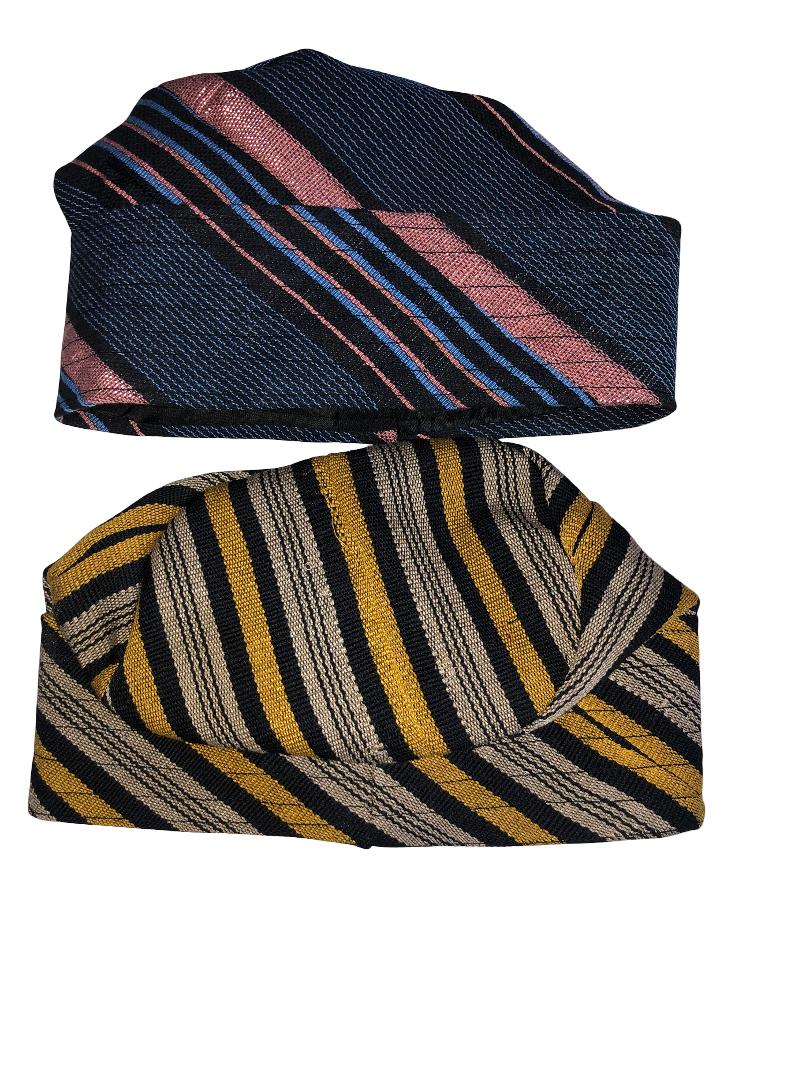 Aso Oke Fila: Yoruba Wedding Cap - Traditional African Mens Hat |Traditional Men Cap,Aso Oke Cap for Wedding Party | Handwoven Aso-Oke Fila Cap – Yoruba Traditional Hat, African Wedding Wear |Traditional Men Cap, Aso Oke Cap for Party | Nigeria Men’s Fila