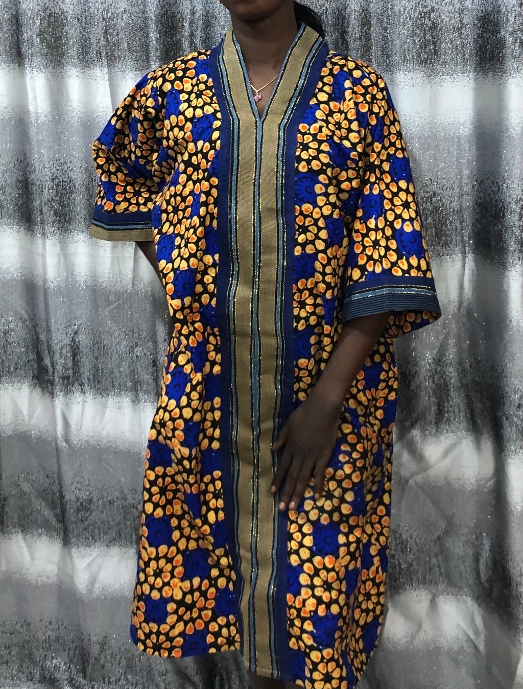 African Print Kaftan Dress, Moroccan bubu Kaftans, Nigerian Bubu, Moo-Moo Dress, Ankara Kaftans. (Short/knee Length)