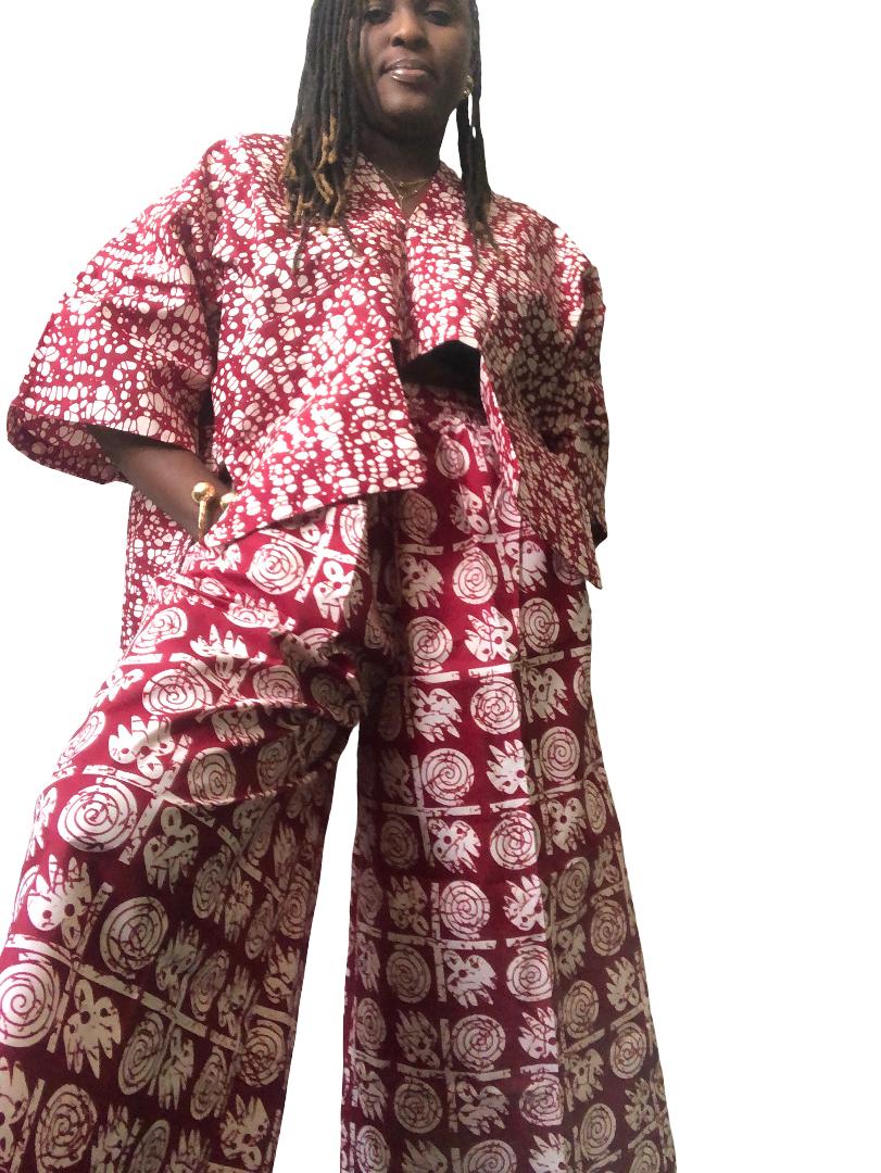 African Women's Crop Top and Pants, Ankara 2 Piece Set Casual Outfits. Ankara Crop Top, Ankara Pants, 2 Piece Party Outfit, Palazzo, Ankara Trouser, Gift for Her, African Print Pants, Ankara Crop Top and Pants, Ankara Wide Leg Pants, Ankara Palazzo Pant