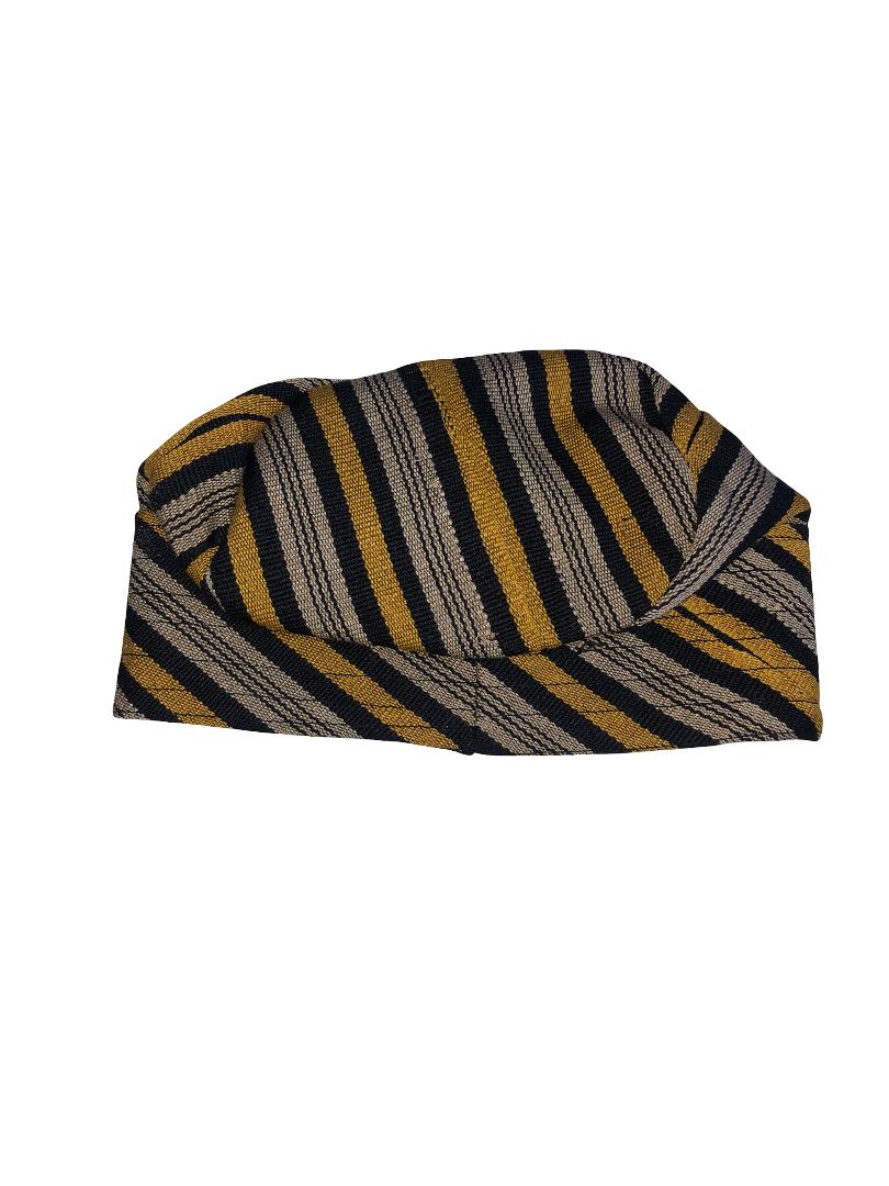 Aso Oke Fila: Yoruba Wedding Cap - Traditional African Mens Hat |Traditional Men Cap,Aso Oke Cap for Wedding Party | Handwoven Aso-Oke Fila Cap – Yoruba Traditional Hat, African Wedding Wear |Traditional Men Cap, Aso Oke Cap for Party | Nigeria Men’s Fila