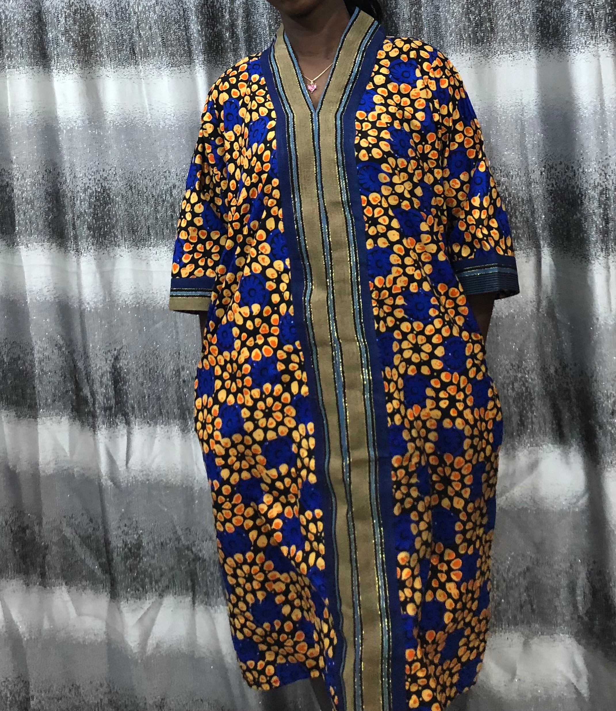African Print Kaftan Dress, Moroccan bubu Kaftans, Nigerian Bubu, Moo-Moo Dress, Ankara Kaftans. (Short/knee Length)