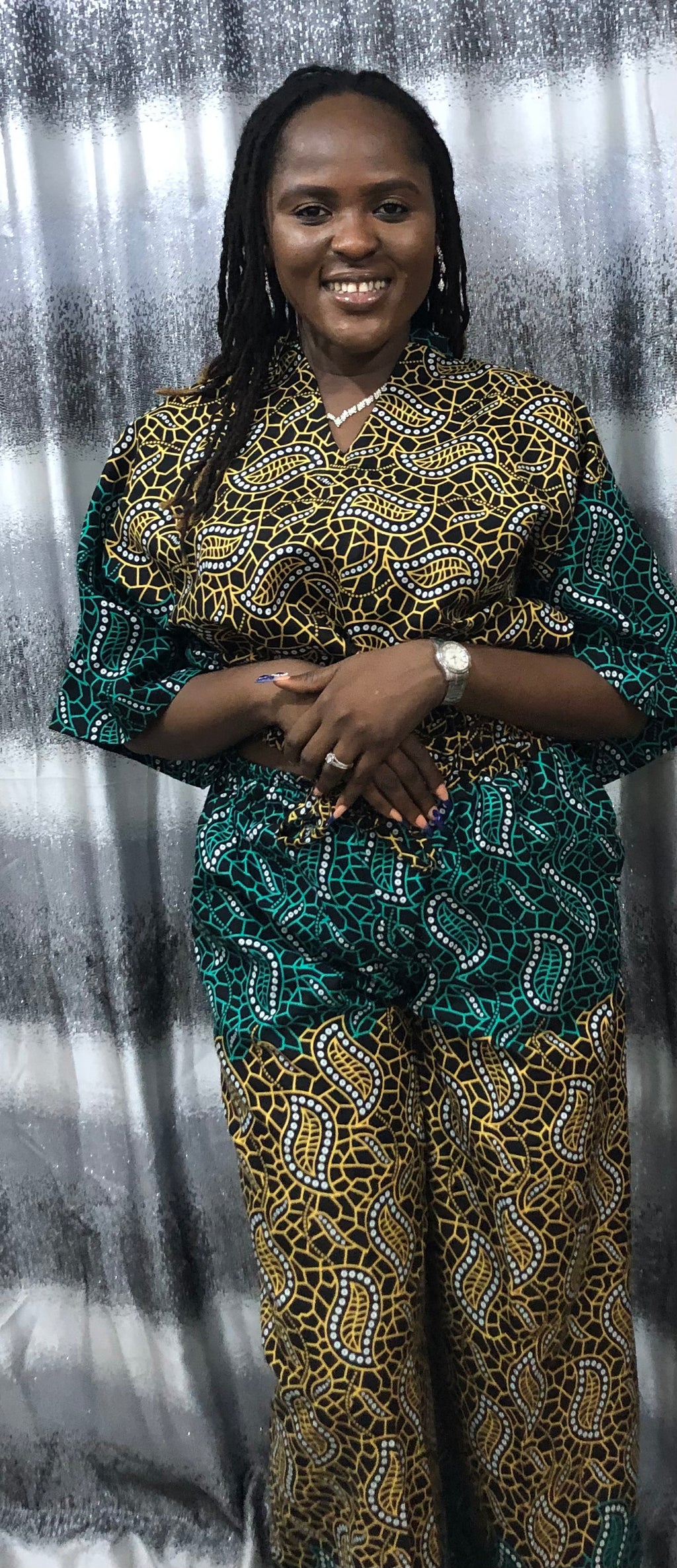 Ankara Two Piece Set: African Print Crop Top & Wide Leg Pants      Ankara two piece set, African print pants, Ankara crop top and pants, African print tops, Ankara wide leg pants, Ankara palazzo pant and top