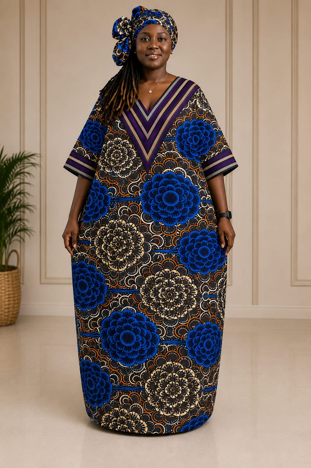 Ankara+Aso Oke Bubu. Cotton Ankara with Aso Oke free gown. African Print Kaftan Dress, Moroccan bubu Kaftans, Nigerian Bubu, Moo-Moo Dress, Ankara Kaftans.