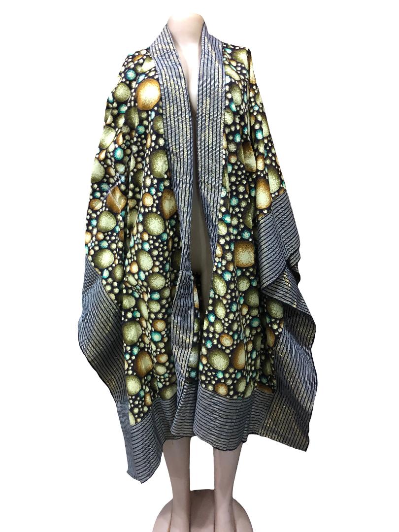 African Print Kimono Duster: Ankara Asooke Jacket African Ankara Kimono Jacket, AsoOke Print, Ethnic Fashion Asooke Ankara Kimono Duster/African Print Jacket/ Tribal Kimono With Pockets/One Size fits African Ankara Kimono Jacket, Aso Oke African Print