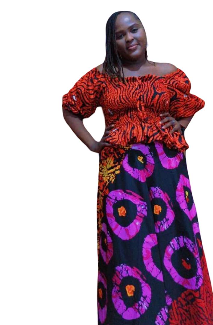 African Ankara Skirt and Top Set: Flare Skirt | African 2 Piece Set, Ankara Circular Skirt and Blouse Set, Women Outfit, African Tailored Suit, African Print 2 Piece Set | African Print Top and Flare Skirt, Ankara Skirt, Africa-Themed Party Outfit
