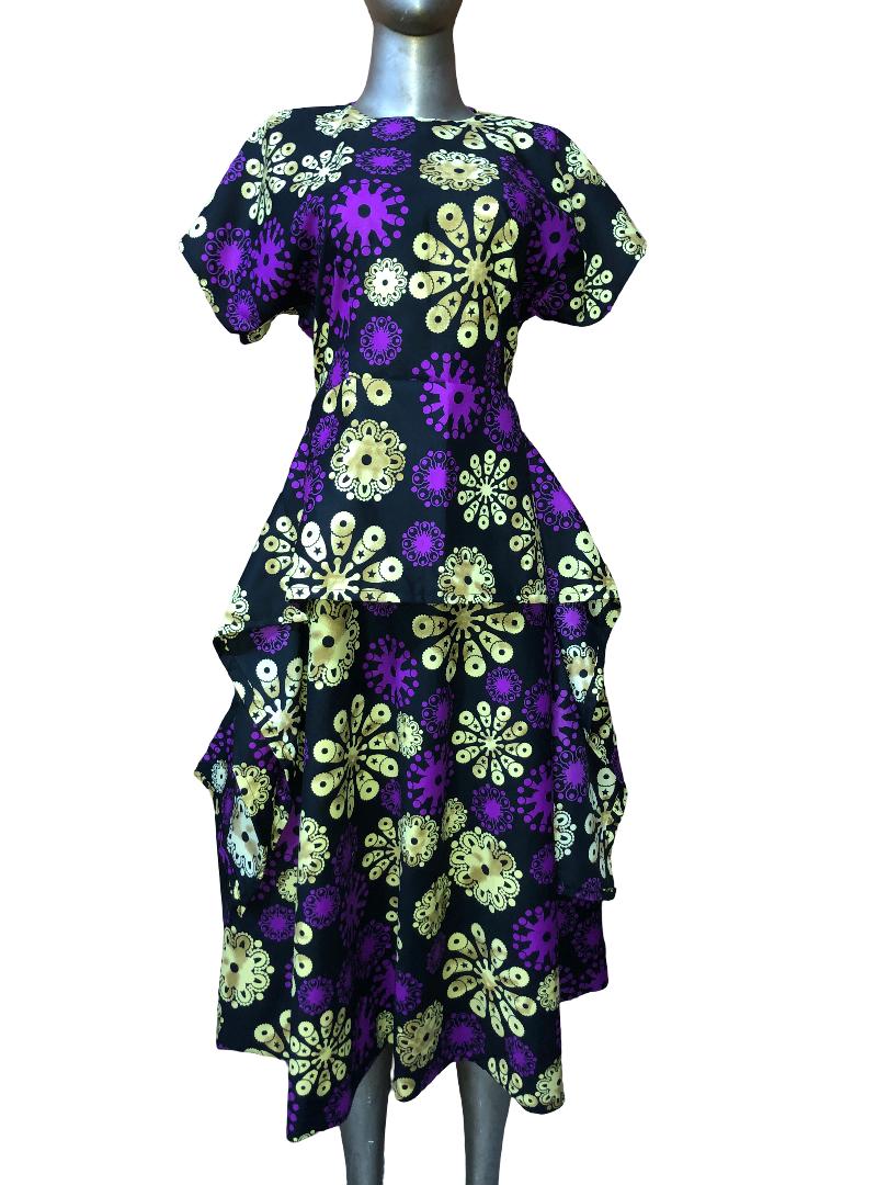 African Ankara Skirt and Top Set: Flare Skirt | African 2 Piece Set, Ankara Circular Skirt and Blouse Set, Women Outfit, African Tailored Suit, African Print 2 Piece Set | African Print Top and Flare Skirt, Ankara Skirt, Africa-Themed Party Outfit