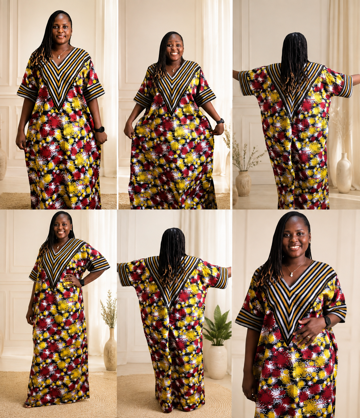 African Print Kaftan Dress, Moroccan bubu Kaftans, Nigerian Bubu, Moo-Moo Dress, Ankara Kaftans. (Short/knee Length)
