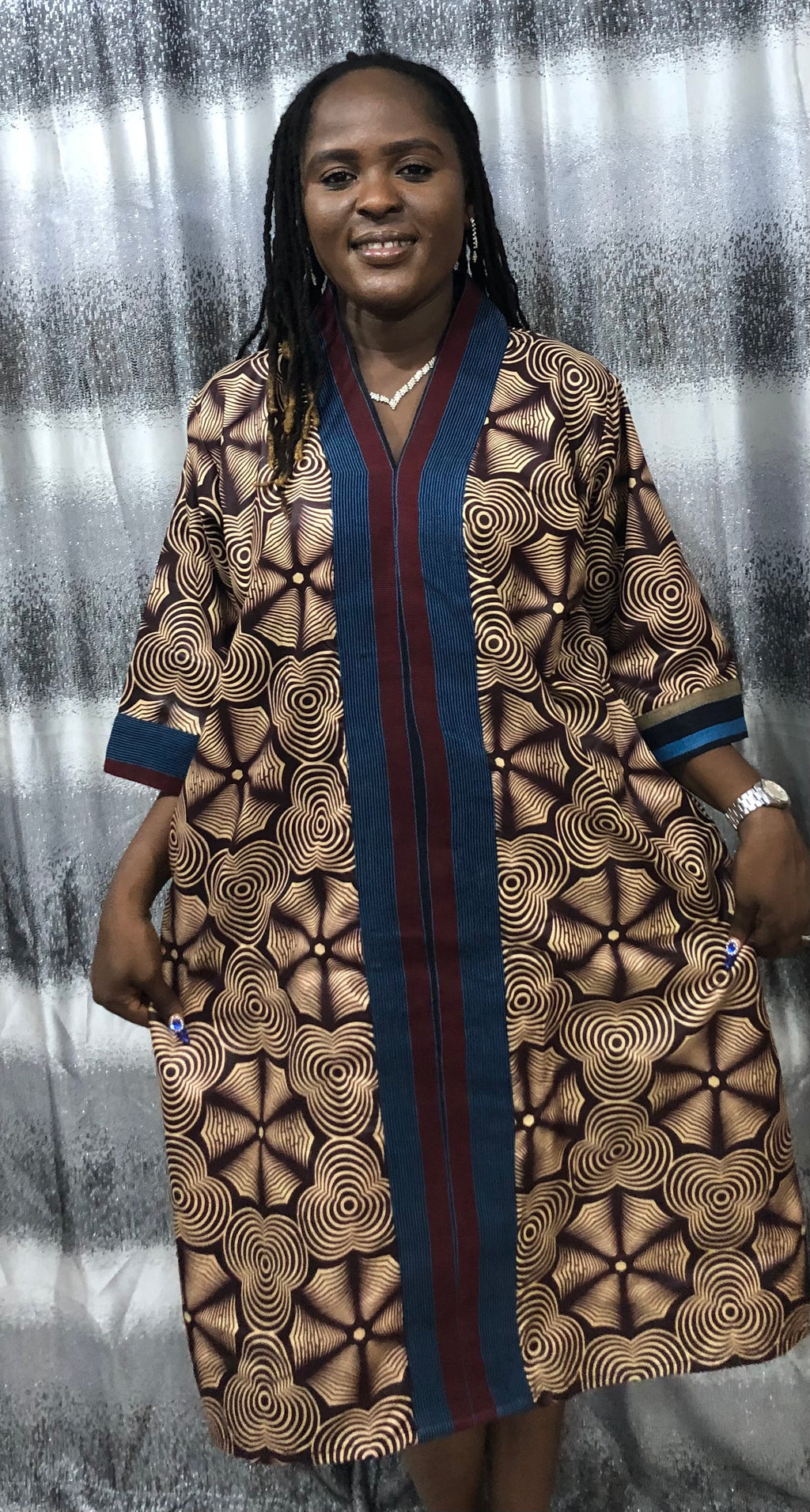 African Print Kaftan Dress, Moroccan bubu Kaftans, Nigerian Bubu, Moo-Moo Dress, Ankara Kaftans. (Short/knee Length)