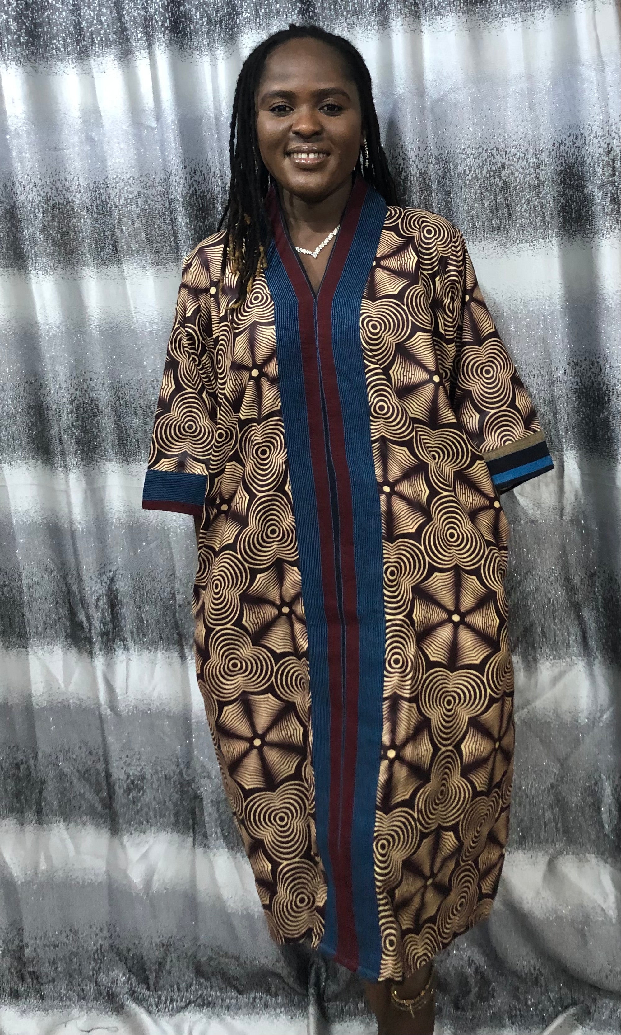 African Print Kaftan Dress, Moroccan bubu Kaftans, Nigerian Bubu, Moo-Moo Dress, Ankara Kaftans. (Short/knee Length)