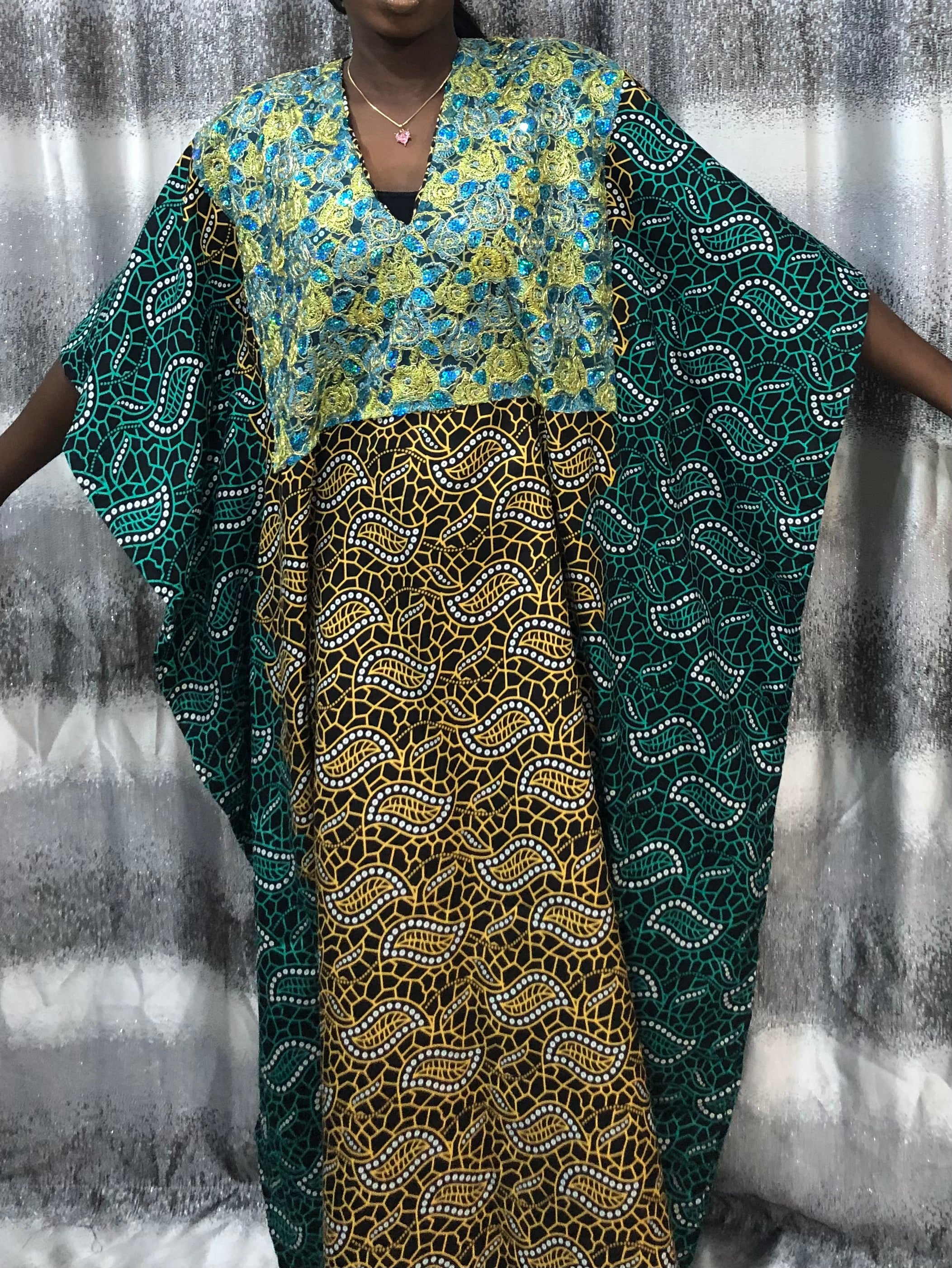 African Print Kaftan Dress, Moroccan bubu Kaftans, Nigerian Bubu, Moo-Moo Dress, Ankara Kaftans.