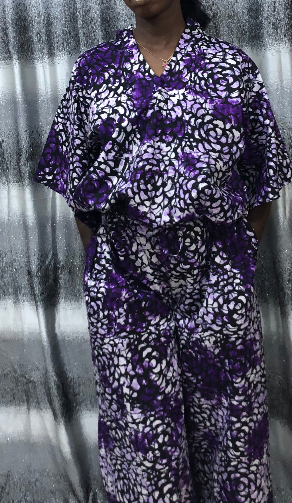 Ankara Two Piece Set: African Print Crop Top & Wide Leg Pants      Ankara two piece set, African print pants, Ankara crop top and pants, African print tops, Ankara wide leg pants, Ankara palazzo pant and top