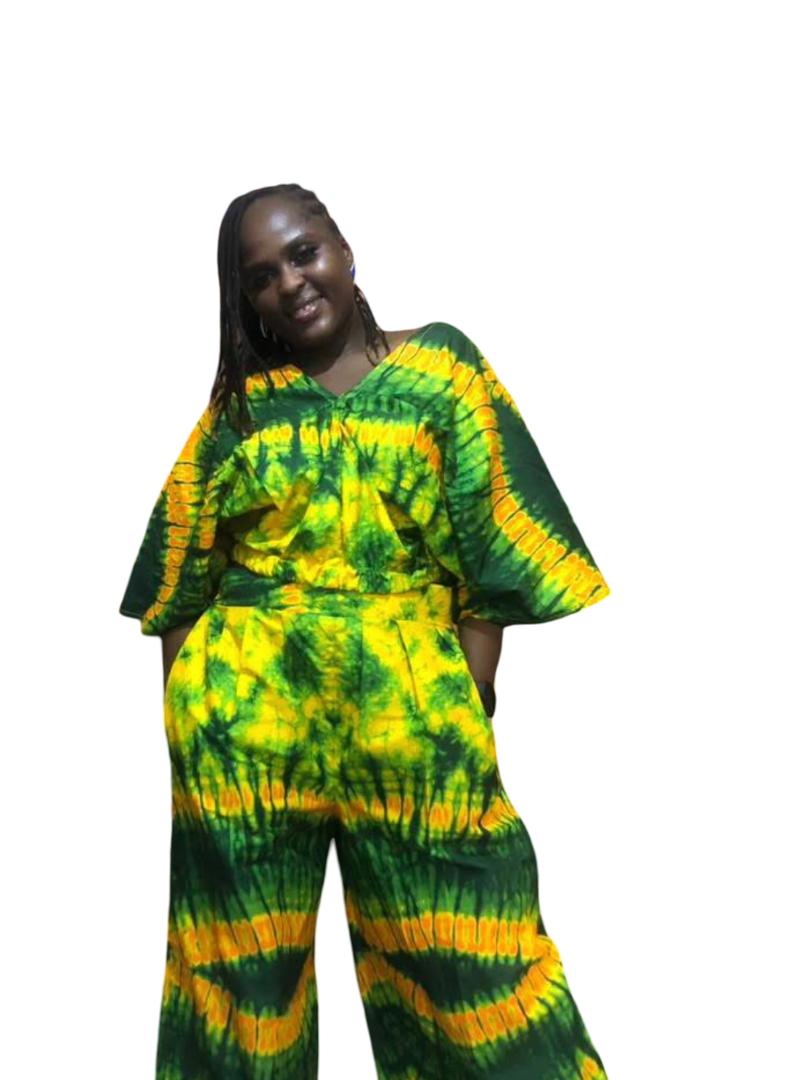 Ankara Two Piece Set: African Print Crop Top & Wide Leg Pants      Ankara two piece set, African print pants, Ankara crop top and pants, African print tops, Ankara wide leg pants, Ankara palazzo pant and top