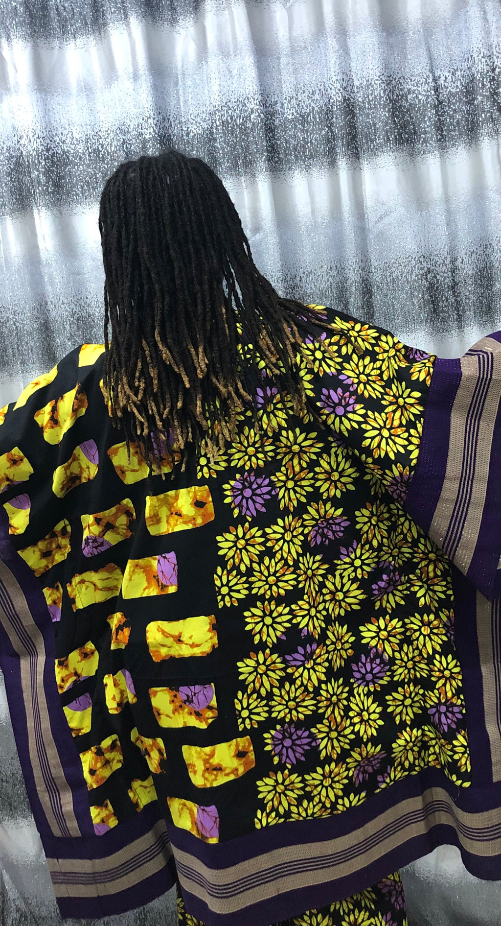 Modern Style African Ankara Print and Aso-Oke Kimono 2p Pant Set, African kimono & pants, Ankara kimono African 2piece set, Ankara matching set, African styles for women, African print pants.