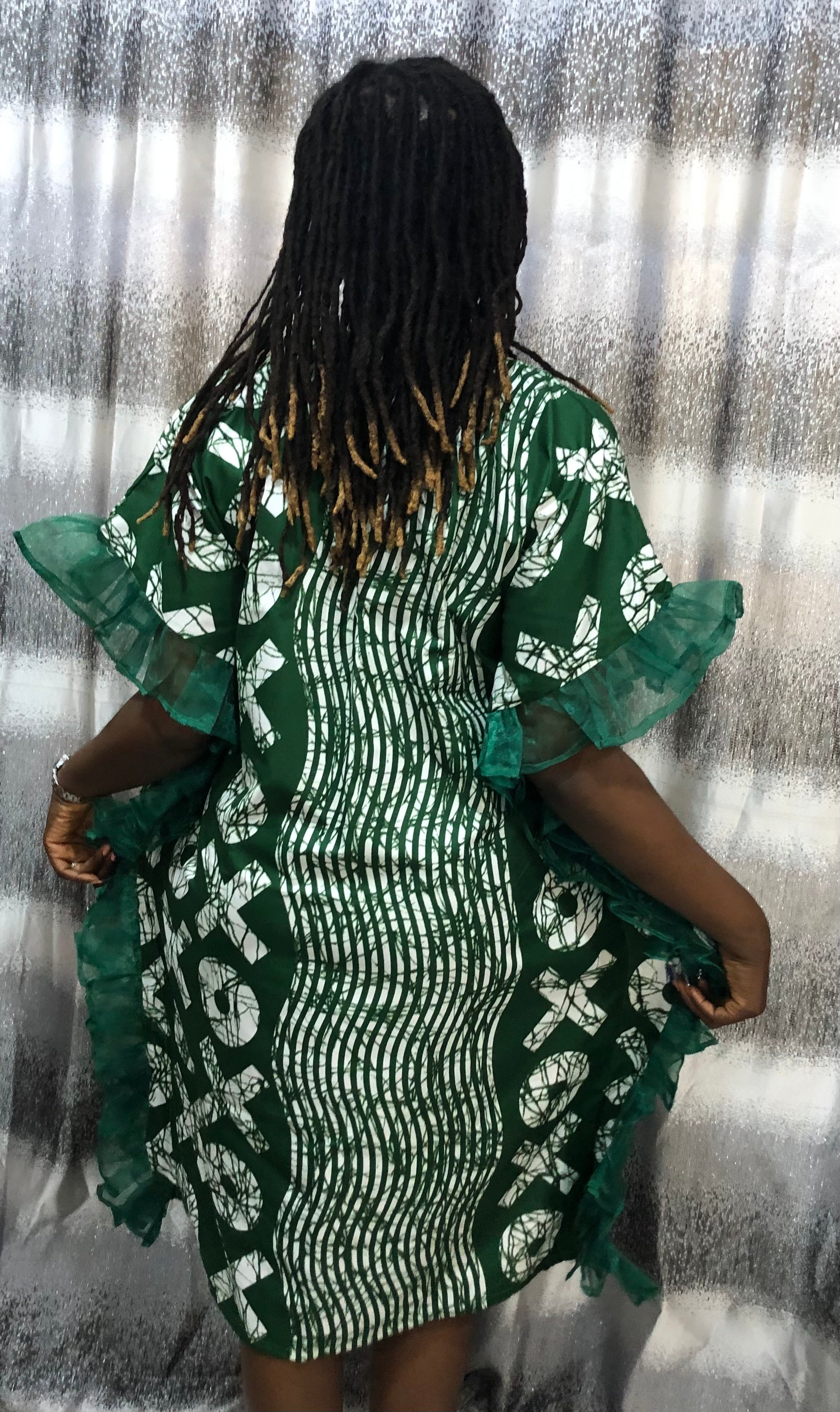 African Print Kaftan Dress, Moroccan bubu Kaftans, Nigerian Bubu, Moo-Moo Dress, Ankara Kaftans. (Short/knee Length)