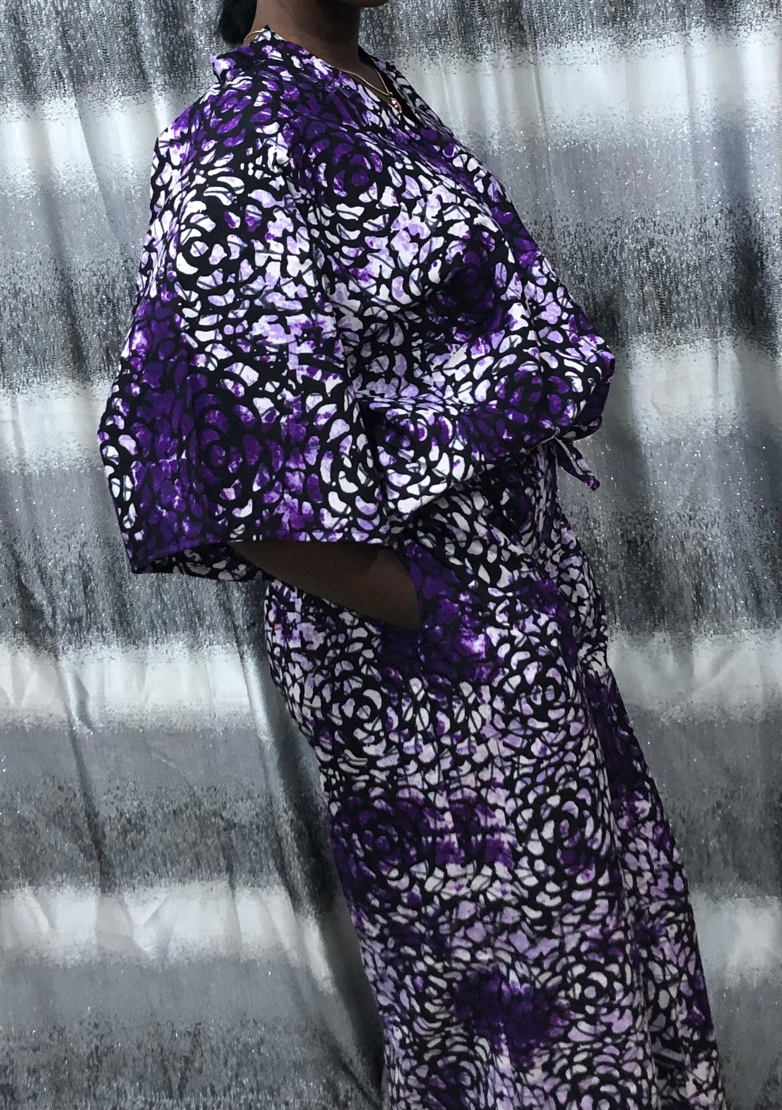 Ankara Two Piece Set: African Print Crop Top & Wide Leg Pants      Ankara two piece set, African print pants, Ankara crop top and pants, African print tops, Ankara wide leg pants, Ankara palazzo pant and top