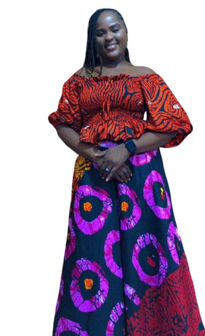 African Ankara Skirt and Top Set: Flare Skirt | African 2 Piece Set, Ankara Circular Skirt and Blouse Set, Women Outfit, African Tailored Suit, African Print 2 Piece Set | African Print Top and Flare Skirt, Ankara Skirt, Africa-Themed Party Outfit